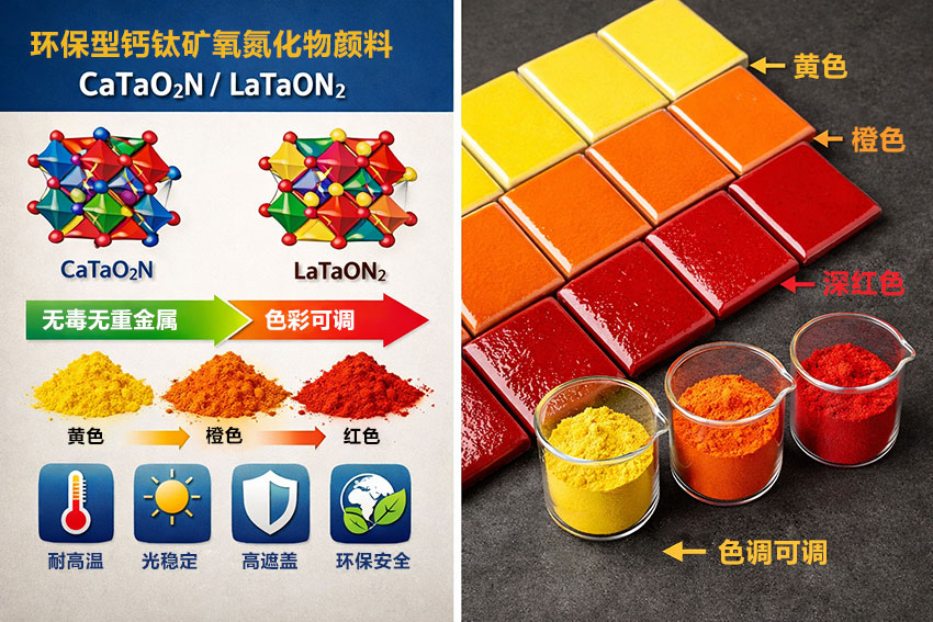 环保型钙钛矿氧氮化物颜料