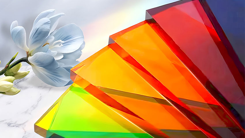 溶剂染料着色的透明塑料